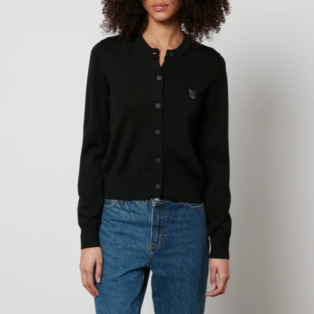 Maison Kitsune Bold Fox Head Patch Regular Cardigan Black female M