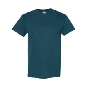 Gildan Mens Heavy Cotton Short Sleeve T-Shirt (Pack Of 5) (S) (Midnight)