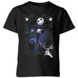 The Nightmare Before Christmas Jack Skellington Zero Pose Kids T-Shirt - Black - 11-12 Years