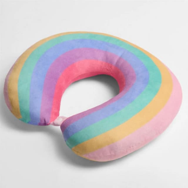 OHS OHS Neck Pillow Travel Support U Shape Soft Head Rest Cushion in Pink Pink One Size Unisex 5027434208524