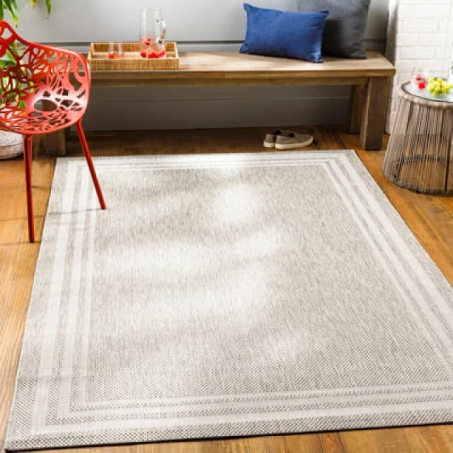 Livabliss In- & Outdoor Traditionnal Light Grey Akriti Area Rug 130 X 180 Cm - Easy To Clean, Perfect For Balcony, Kitchen Or Dining Room