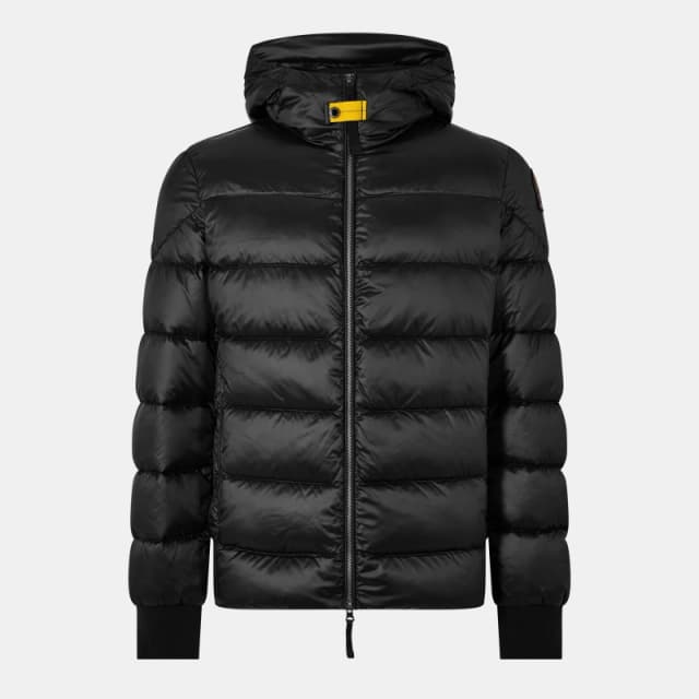Parajumpers Mens Pharell Water Resistant Duck Down Short Puffer Jacket Black 541 male XS