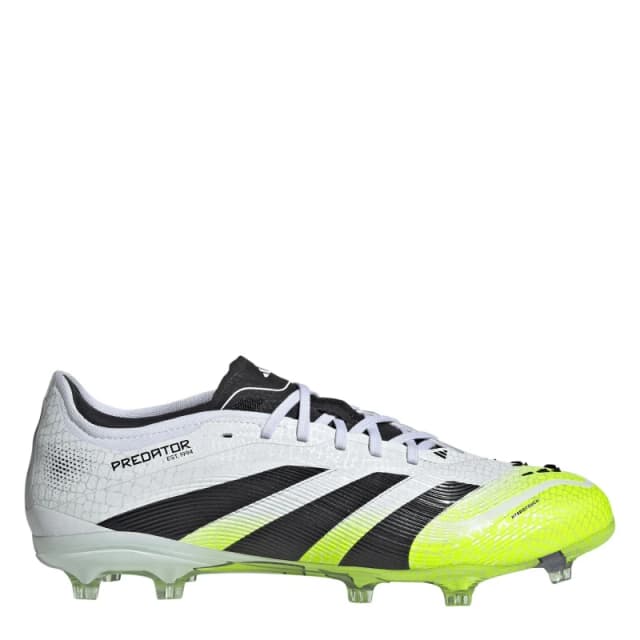 adidas Predator Pro Firm Ground Football Boots White/Blk/Lemon male 9 (43.3)