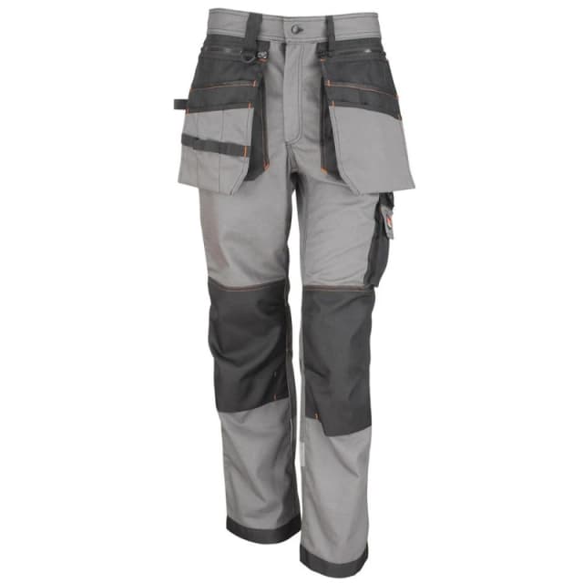 Result Result Men X-Over Holster Pocket Work Trousers in Grey Size: 34R Grey 34R Male 5063527607898