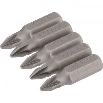 Draper Pozi Screwdriver Bit PZ1 25mm Pack of 5