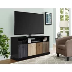 Mercer Black TV Cabinet Console Unit For TVs Up To 60'