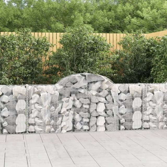 VIDAXL Vidaxl - Arched Gabion Baskets 13 pcs 200x30x80/100cm Galvanised Iron 8720845566838