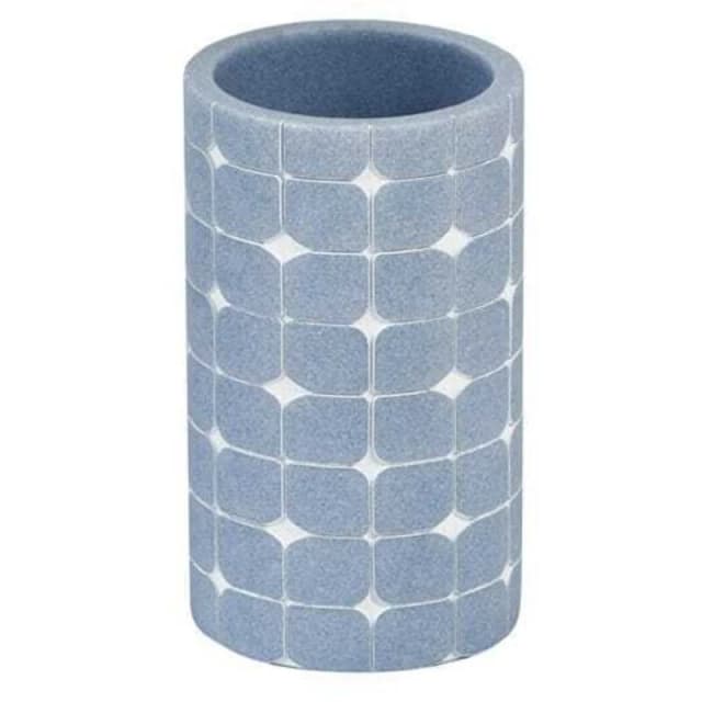 Showerdrape Mosaica Pastel Bathroom Sink Tumbler Light Blue