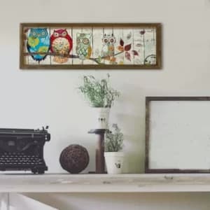 KZM406 Multicolor Decorative Framed MDF Painting