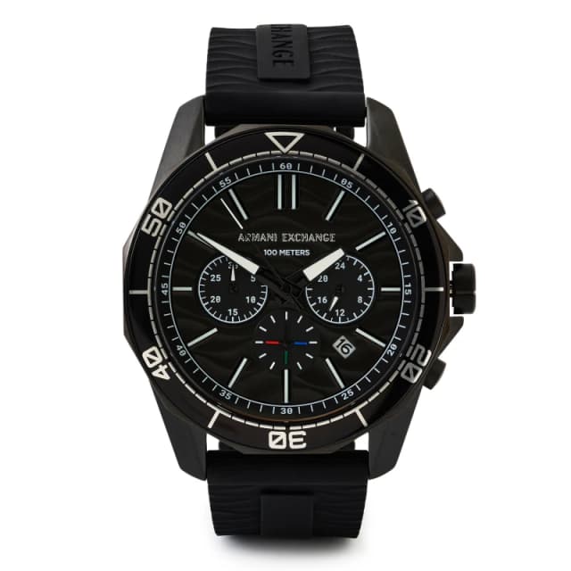 Armani Exchange rmn xchng Chrngrph B Analogue Quartz Watches One Size Black 86761601001