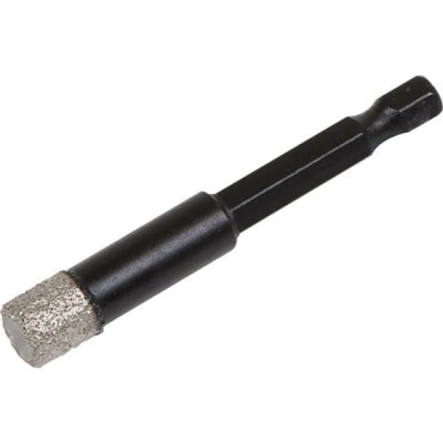 Loops 10mm Vacuum Brazed Diamond Drill Bit - Hex Shank - Suitable For Use With Drills Multi