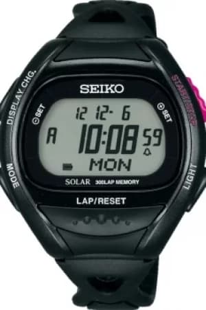 Unisex Seiko Superrunner Solar Alarm Chronograph Watch SBEF001J