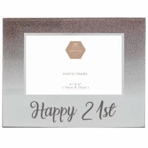 Rose Gold Glitter Frame 21st