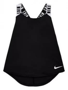 Nike Dry Older Girls Elastika Training Vest - Black Size M 10-12 Years, Women