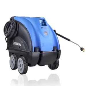 Hyundai 2610psi 180bar Hot Pressure Washer, 110°c 2.8kW Commercial Triplex Power Washer HY155HPW-1