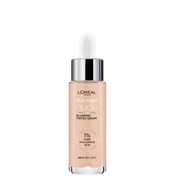 L'Oral Paris True Match Nude Plumping Tinted Serum (Various Shades) - 0.5-2 Very Light