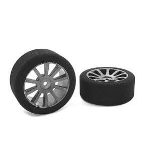 Corally Attack Foam Tires 1/10 Gp Touring 37 Shore 26Mm Front Carbon Rims 2Pcs