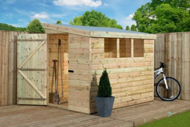 Empire Sheds Empire 3000 Pent 6X4 Pressure Treated Tongue And Groove Wooden Garden Shed Door Left Side Panel (6' X 4' / 6ft X 4ft) (6X4)