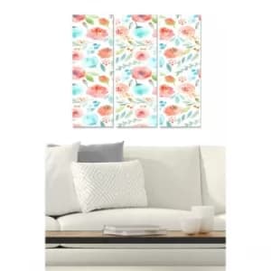 MDF87353656 Multicolor Decorative MDF Painting (3 Pieces)