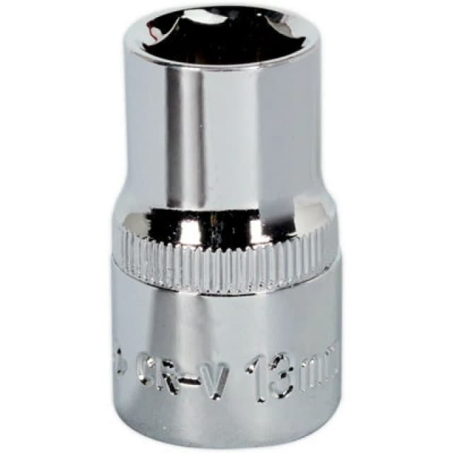 Loops 13mm Forged Steel Drive Socket - 1/2" Square Drive - Polished Chrome Vanadium Metallics