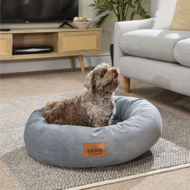 Slumberdown Paws for Slumber Donut Pet Bed, Medium, 65cm Diameter Grey