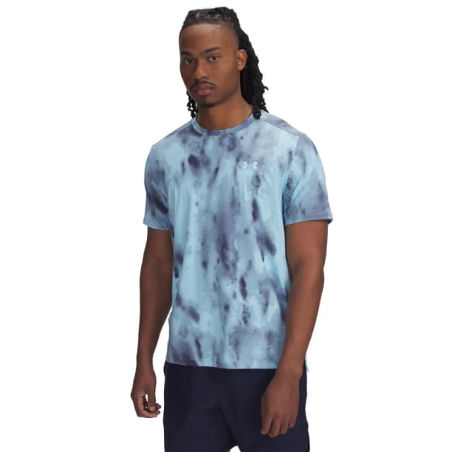 Under Armour Mens Launch Elite Short-Sleeve Performance Top Blue male S