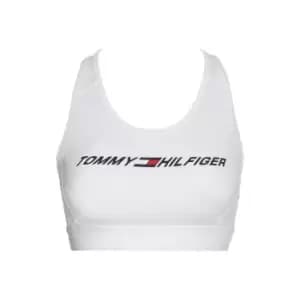 Tommy Sport Intensity Graphic Racer Bra - White