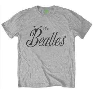 The Beatles - Bug Logo Unisex X-Large T-Shirt - Grey