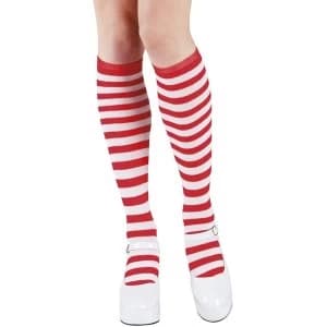 Rouge Clown Socks (Red/White)