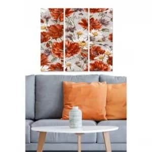 MDF2946505 Multicolor Decorative MDF Painting (3 Pieces)