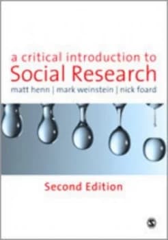 A Critical Introduction to Social Research by Matt Henn Paperback