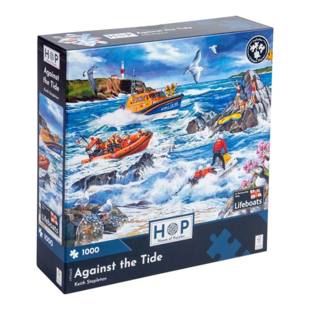 The House Of Puzzles Against The Tide, 1000 Piece Jigsaw Puzzle Multicolor Unisex
