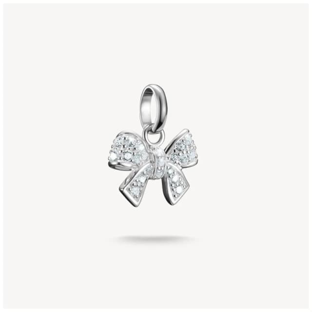 Thomas Sabo CC1235-051-14 Silver Bow Charm Pendant with Jewellery