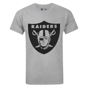 NFL Mens Las Vegas Raiders Logo T-Shirt (L) (Grey)