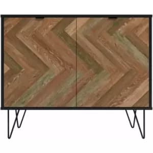 OUT & OUT Denver - Parquet Sideboard- Grey L.90 x D.44.5 x H.74.5cm