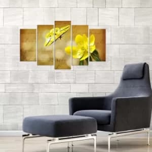 5MX-24 Multicolor Decorative MDF Painting (5 Pieces)