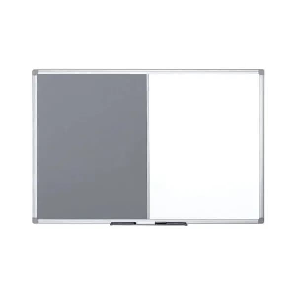 Bi-Office Maya Combination Boad Gey Felt/Magnetic Whiteboad Aluminium Fame 1800x