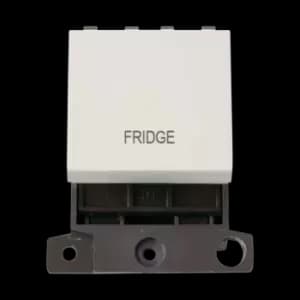 Click Scolmore MiniGrid 20A Double-Pole Ingot Fridge Switch White - MD022PW-FD