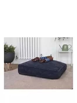 Zoon Navy Tuffearth Recycled Chenille Gusset Mattress - M - Medium