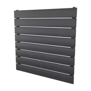 Thames Horizontal Designer Radiator 595x600 Anthracite