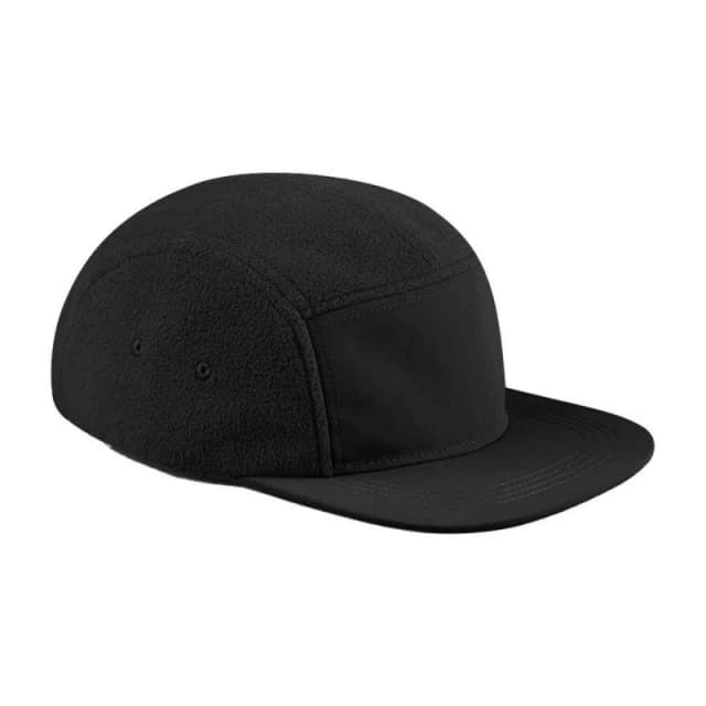 Beechfield Beechfield Men Fleece Camper Cap in Black One Size Male 5063703676397