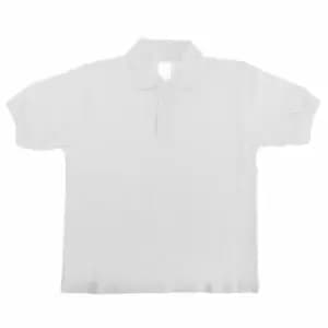 B&C Kids/Childrens Unisex Safran Polo Shirt (7-8) (White)