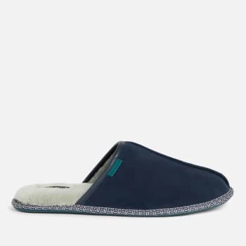 Ted Baker Mens Peterr Suede Mule Slippers - Navy - UK 10