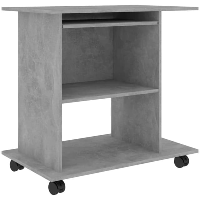 VIDAXL Vidaxl - Computer Desk Concrete Grey 80x50x75cm Engineered Wood 8720286016923