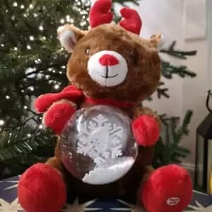 27cm Battery Operated Animated Singing & Dancing Plush Christmas Reindeer