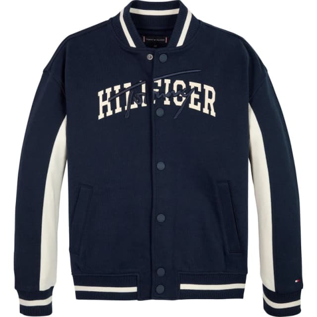 Tommy Hilfiger Tommy Script Bomber Varsity Jackets 8Y Blue 60391318175