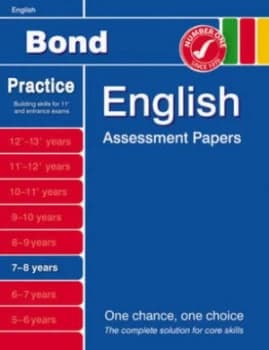 Bond English Assessment Papers. 7-8 Years by J M Bond Paperback