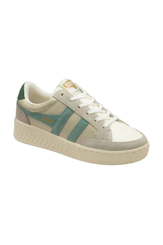 Gola Classics Womens 'Superslam Blaze' Lace-Up Trainers in Gold Size: 5 Gold Female 5