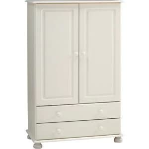 Malmo White 2 Drawer Double Wardrobe (H)1376mm (W)883mm (D)480mm