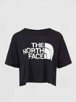 The North Face Short Sleeve Half Dome Cropped Tee - Black
